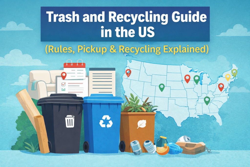 trash and recycling guide in the US