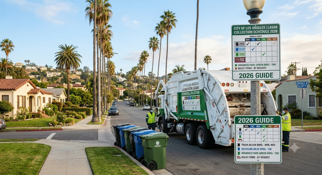Los Angeles Trash Pickup Schedule 2026 | LA Sanitation Days