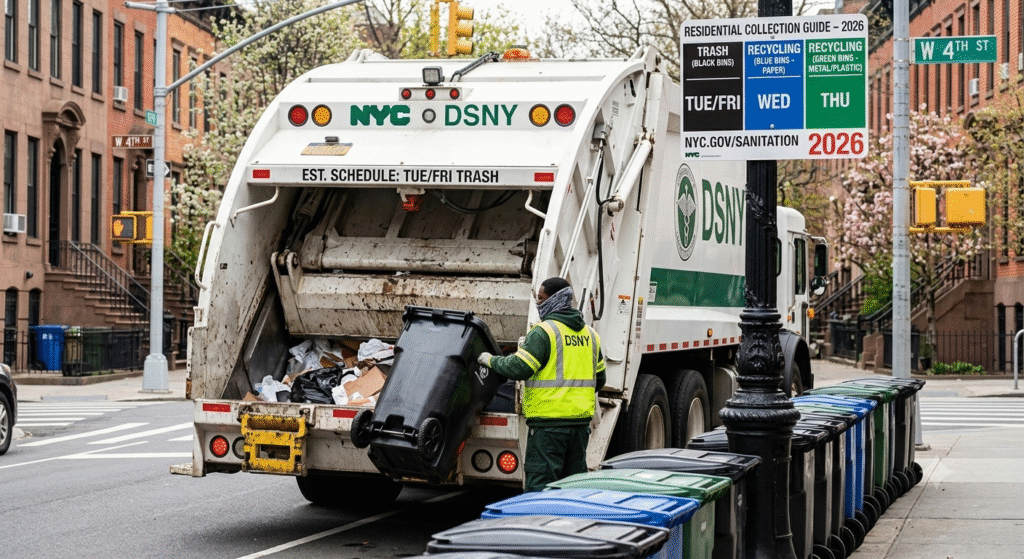 Trash Pickup Schedule in NYc , New York City– 2026 Guide